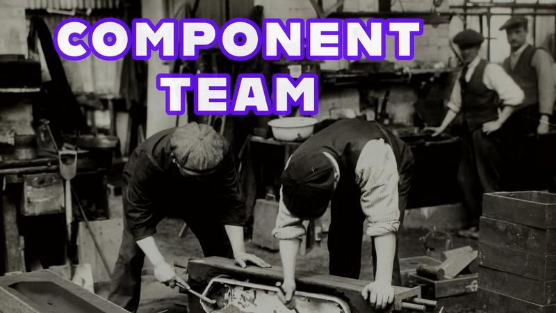 component team des travailleurs dans une usine